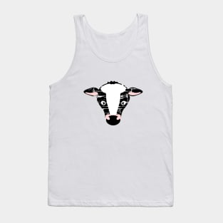 Cute Cow Face Tank Top